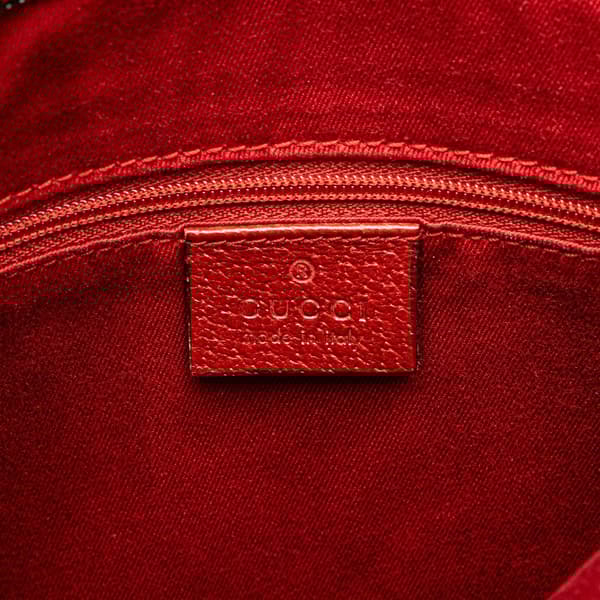 Pre-owned Gucci GG Canvas Crossbody Red