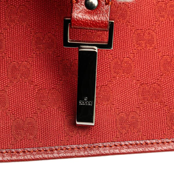 Pre-owned Gucci GG Canvas Crossbody Red