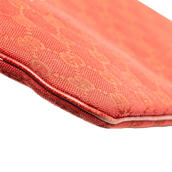 Pre-owned Gucci GG Canvas Crossbody Red