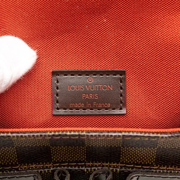 Pre-owned Louis Vuitton Damier Ebene Portobello Brown