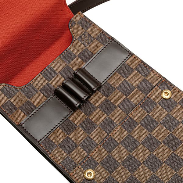 Pre-owned Louis Vuitton Damier Ebene Portobello Brown