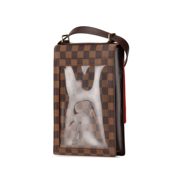Pre-owned Louis Vuitton Damier Ebene Portobello Brown