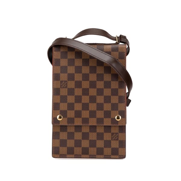 Pre-owned Louis Vuitton Damier Ebene Portobello Brown