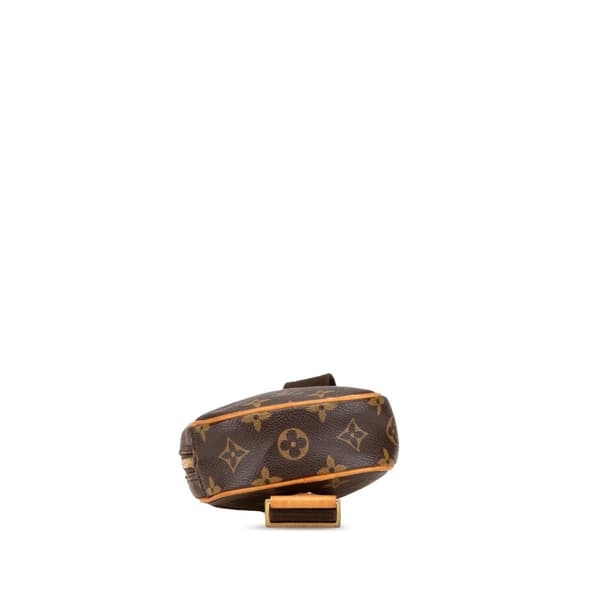 Pre-owned Louis Vuitton Monogram Pochette Gange Brown