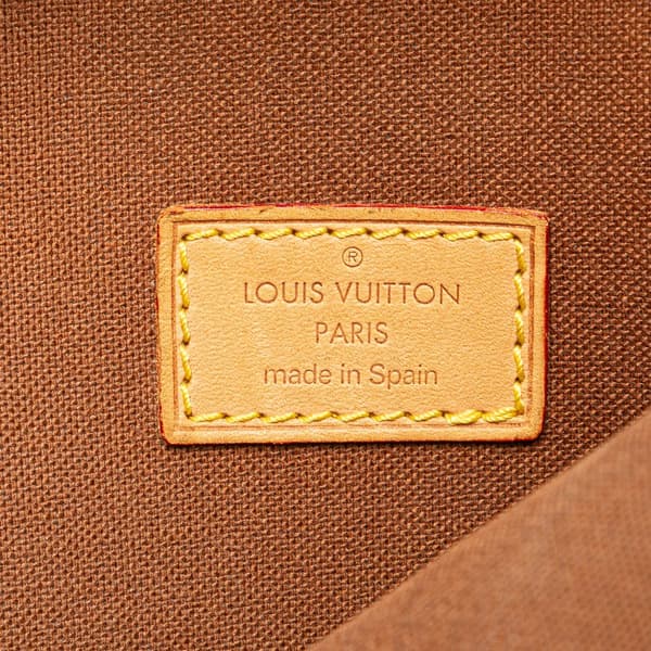 Pre-owned Louis Vuitton Monogram Pochette Gange Brown