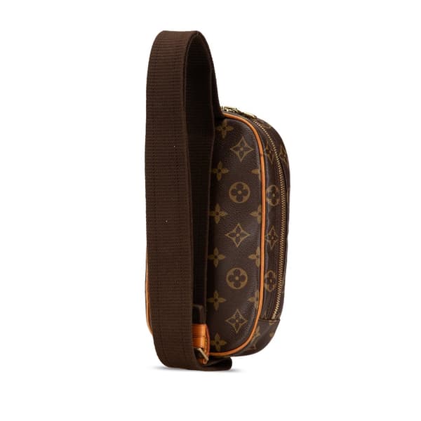 Pre-owned Louis Vuitton Monogram Pochette Gange Brown
