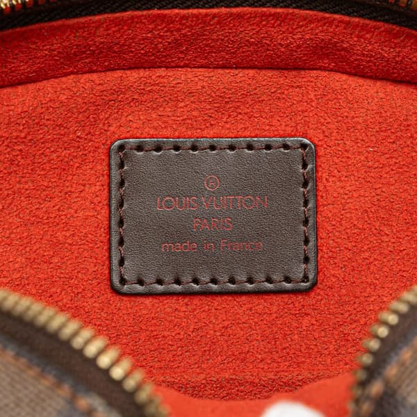 Pre-owned Louis Vuitton Damier Ebene Ipanema PM Brown