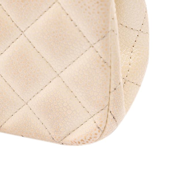 Pre-owned Chanel Extra Mini Rectangular Classic Caviar Single Flap Brown