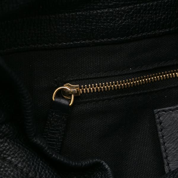Pre-owned Burberry Small Leather and House Check Canvas Bingley Crossbody Black