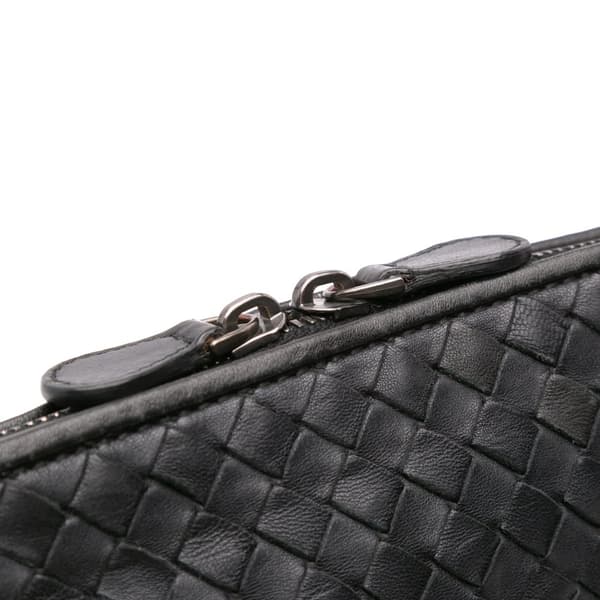 Pre-owned Bottega Veneta Large Nappa Intrecciato Nodini Crossbody Black