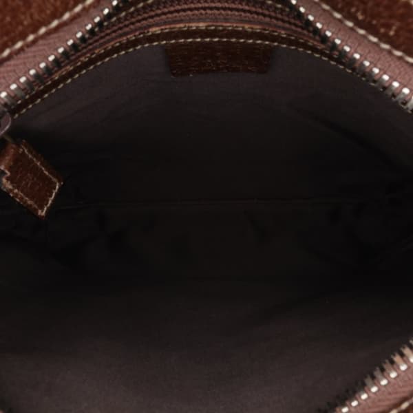Pre-owned Gucci GG Canvas Crossbody Brown