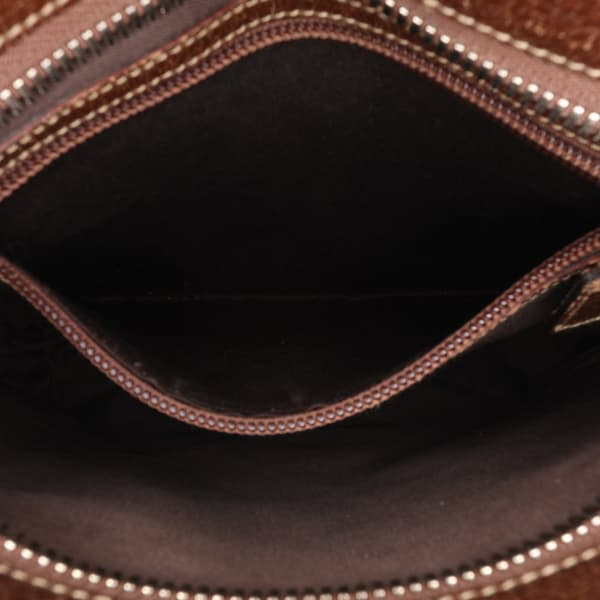 Pre-owned Gucci GG Canvas Crossbody Brown