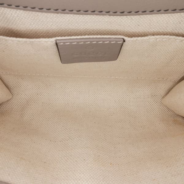 Pre-owned Gucci Mini Guccissima Emily Crossbody Gray