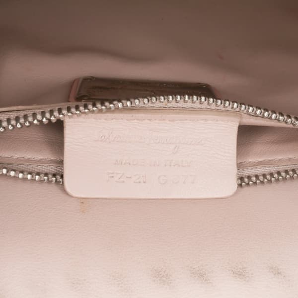 Pre-owned Ferragamo Vara Leather Bow Crossbody Pink