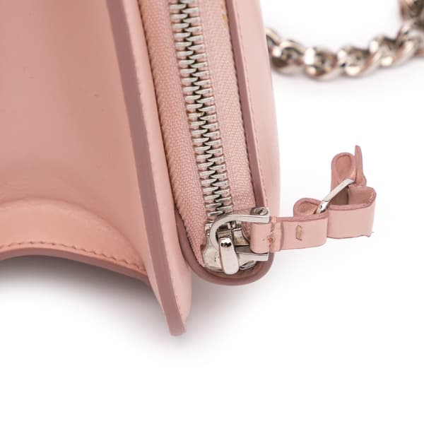 Pre-owned Ferragamo Vara Leather Bow Crossbody Pink