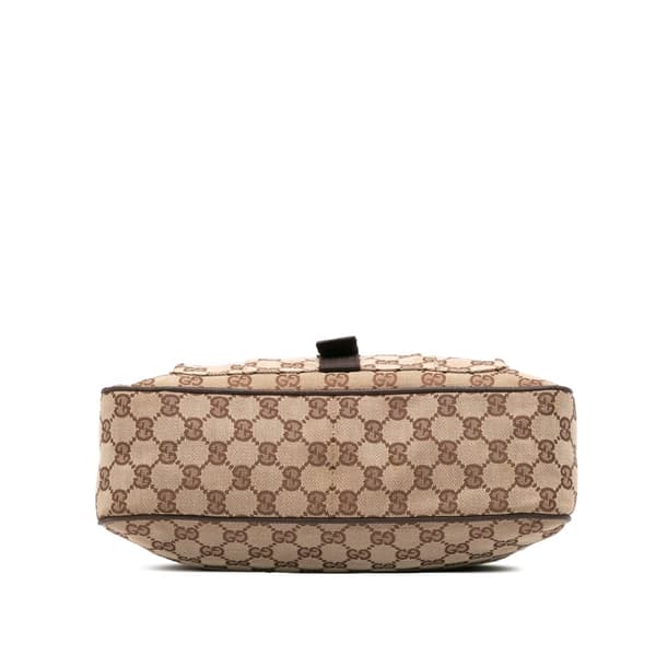 Pre-owned Gucci GG Canvas Crossbody Brown