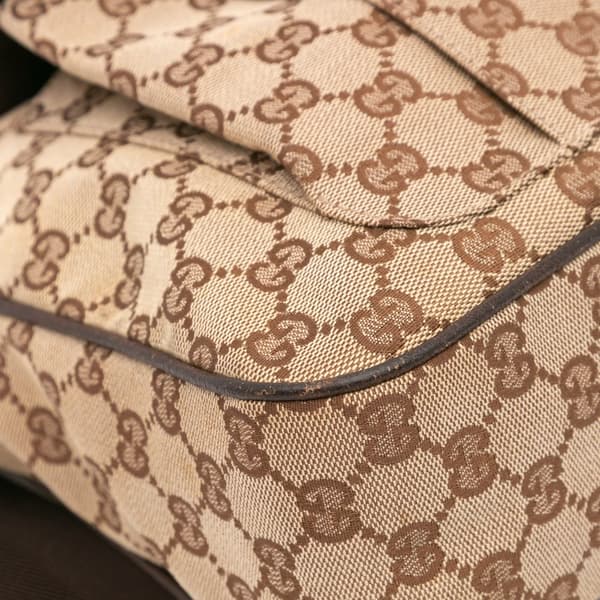 Pre-owned Gucci GG Canvas Crossbody Brown
