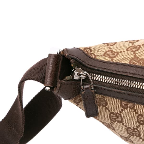 Pre-owned Gucci GG Canvas Crossbody Brown