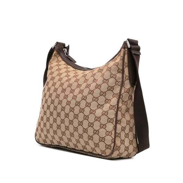 Pre-owned Gucci GG Canvas Crossbody Brown