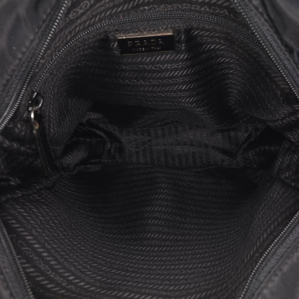 Pre-owned Prada Tessuto Zip Top Crossbody Black