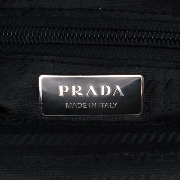 Pre-owned Prada Tessuto Zip Top Crossbody Black