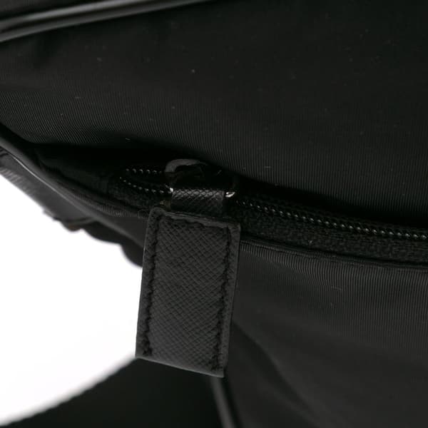 Pre-owned Prada Tessuto Zip Top Crossbody Black