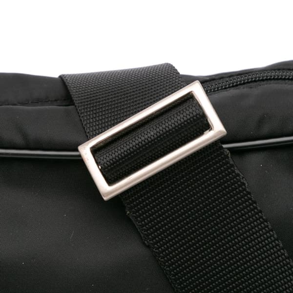 Pre-owned Prada Tessuto Zip Top Crossbody Black