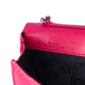 Miniatyrbild 5 av 8: Pre-owned LOEWE Anagram Nappa Bow Tie Clutch with Chain Pink