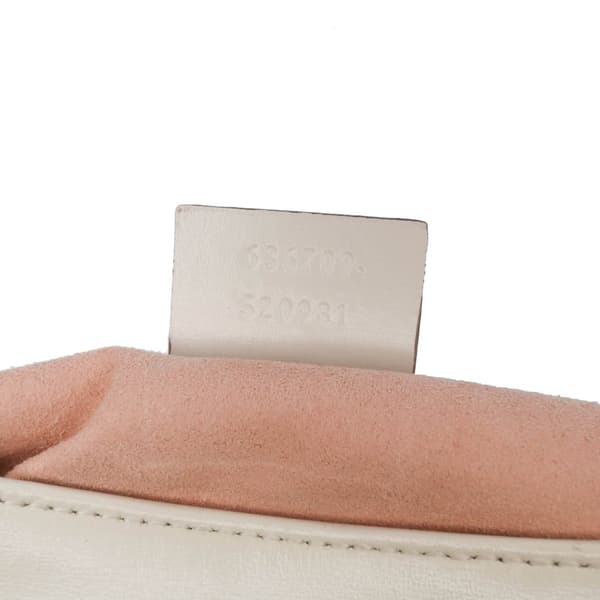 Pre-owned Gucci Small Calfskin Jackie 1961 Crossbody White