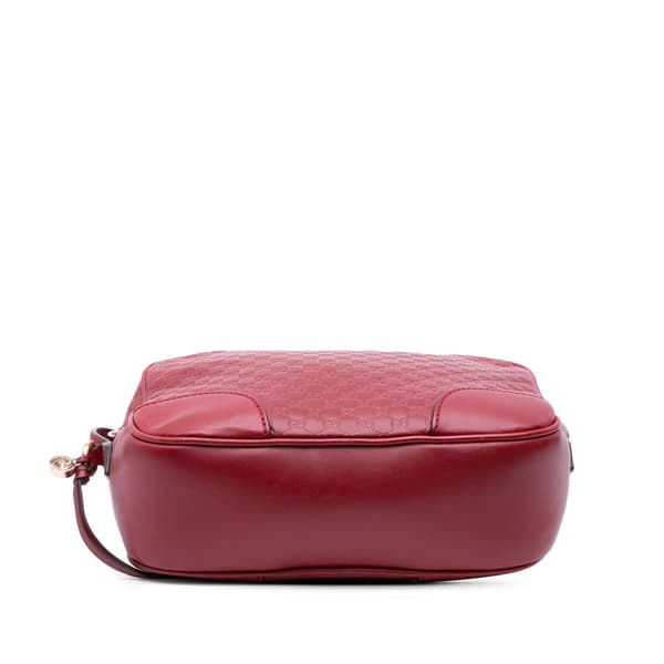 Pre-owned Gucci Microguccissima Bree Crossbody Red