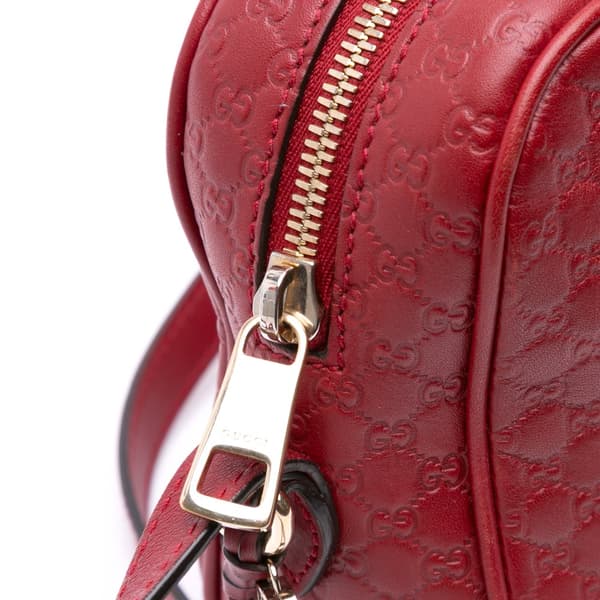 Pre-owned Gucci Microguccissima Bree Crossbody Red