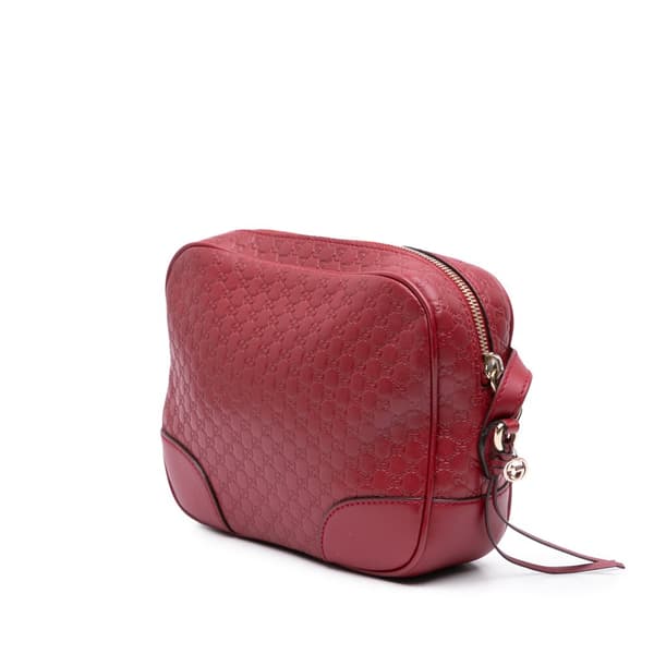 Pre-owned Gucci Microguccissima Bree Crossbody Red