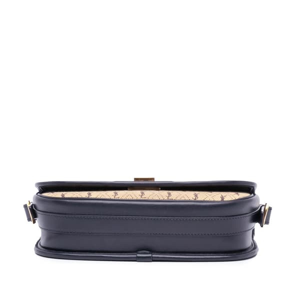 Pre-owned Saint Laurent Small Canvas Monogram All Over Crossbody Brown
