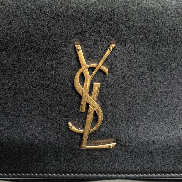 Pre-owned Saint Laurent Small Calfskin Dylan Crossbody Black