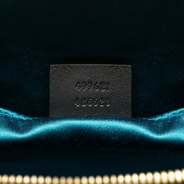 Pre-owned Gucci Small Ophidia Suede Dome Crossbody Blue