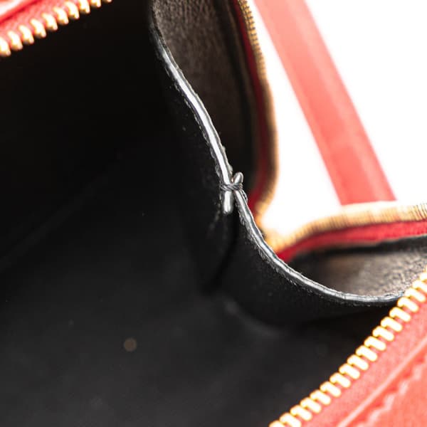 Pre-owned Saint Laurent Toy Lambskin Vicky Crossbody Red
