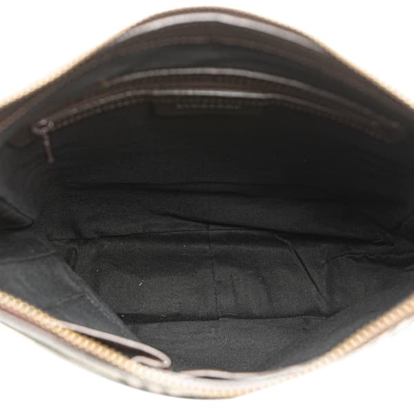 Pre-owned Burberry House Check Canvas Crossbody Brown