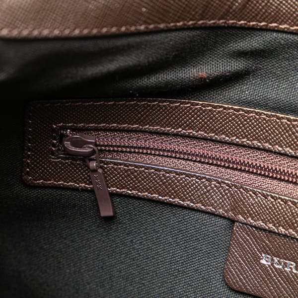 Pre-owned Burberry House Check Canvas Crossbody Brown