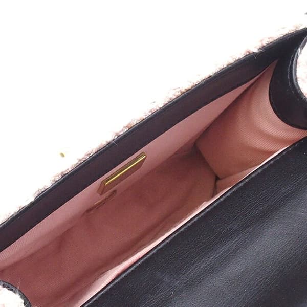 Pre-owned Chanel Mini Tweed My Own Frame Flap Pink