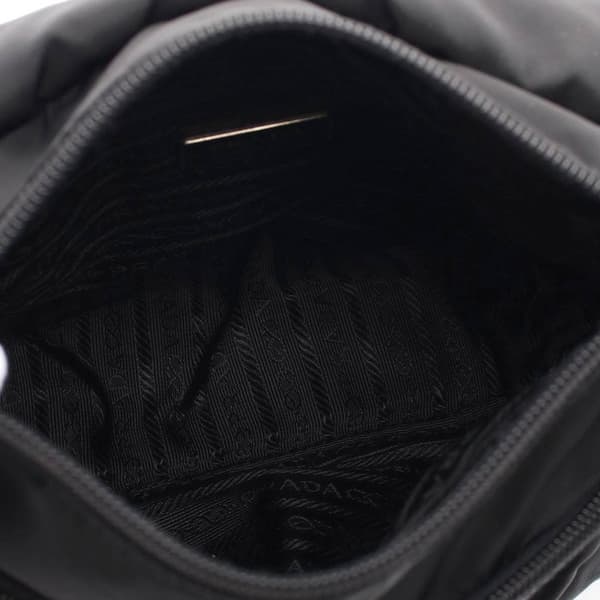 Pre-owned Prada Tessuto Buckle Messenger Bag Black