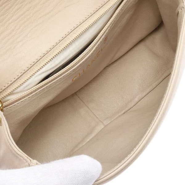 Pre-owned Chanel CC Lambskin Full Flap Brown