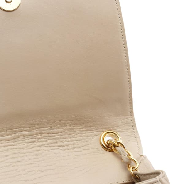 Pre-owned Chanel CC Lambskin Full Flap Brown