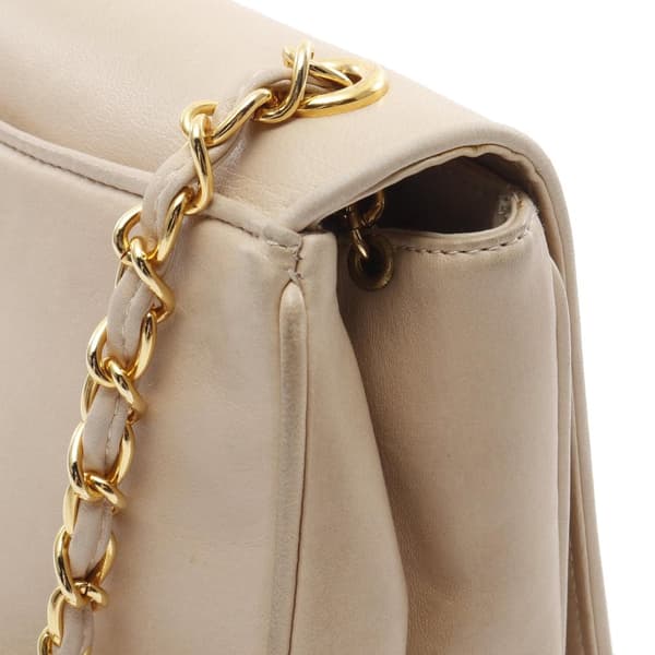 Pre-owned Chanel CC Lambskin Full Flap Brown