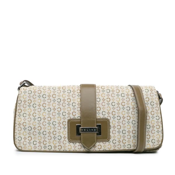 Pre-owned Celine C Macadam Canvas Crossbody Brown