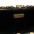 Pikkukuva 5 / 9: Pre-owned Chanel Quilted Lambskin Studded Chain Around Clutch with Chain Black