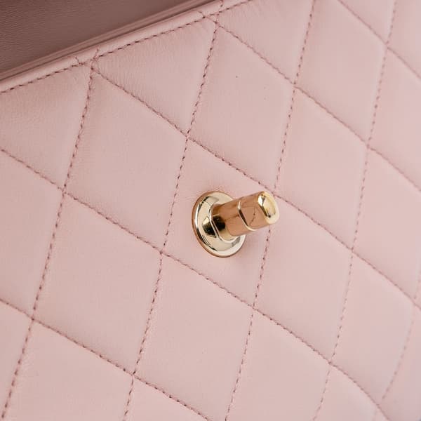 Pre-owned Chanel Quilted Lambskin Trendy CC Flap Pink