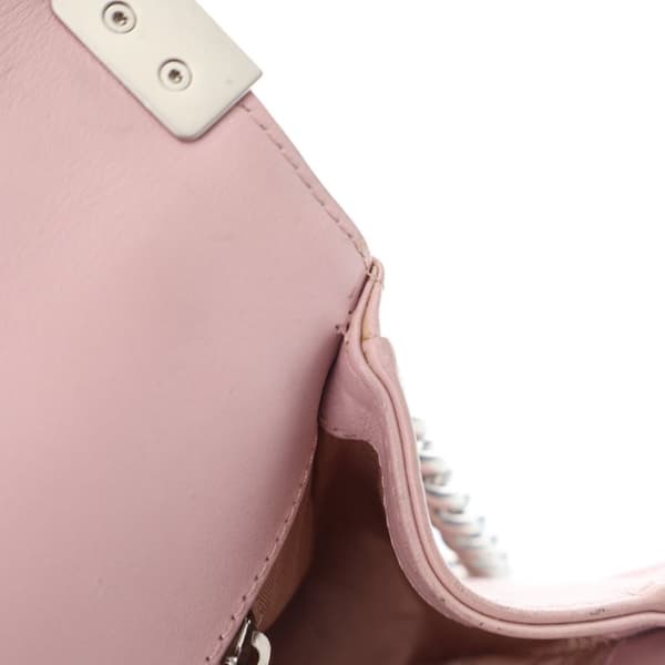 Pre-owned Chanel Medium Quilted Calfskin Boy Flap Pink