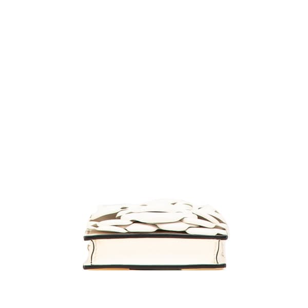 Pre-owned Valentino Nappa Atelier 03 Rose Edition Messenger Bag White