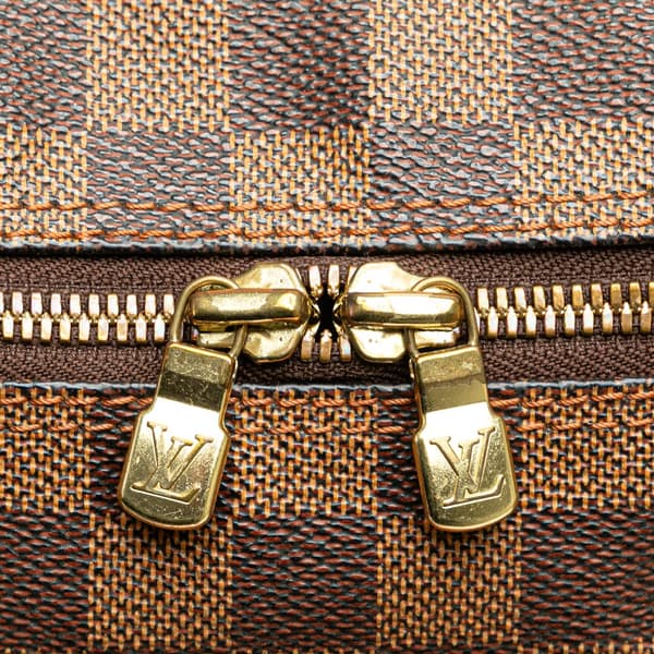 Pre-owned Louis Vuitton Damier Ebene Naviglio Brown