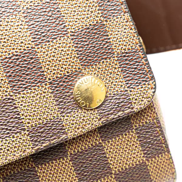 Pre-owned Louis Vuitton Damier Ebene Naviglio Brown